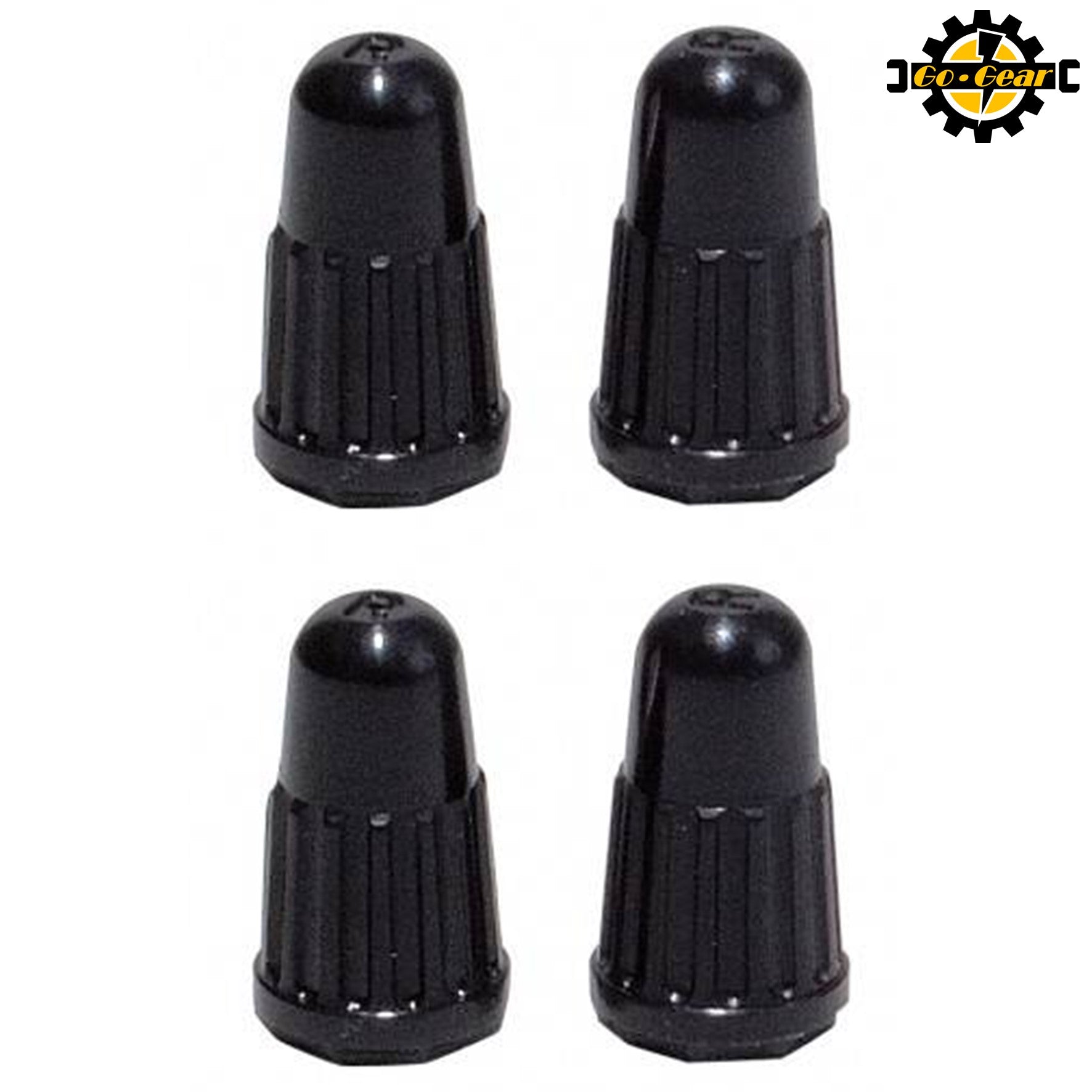 Presta Valve Dust Caps (x4 Pieces) Black